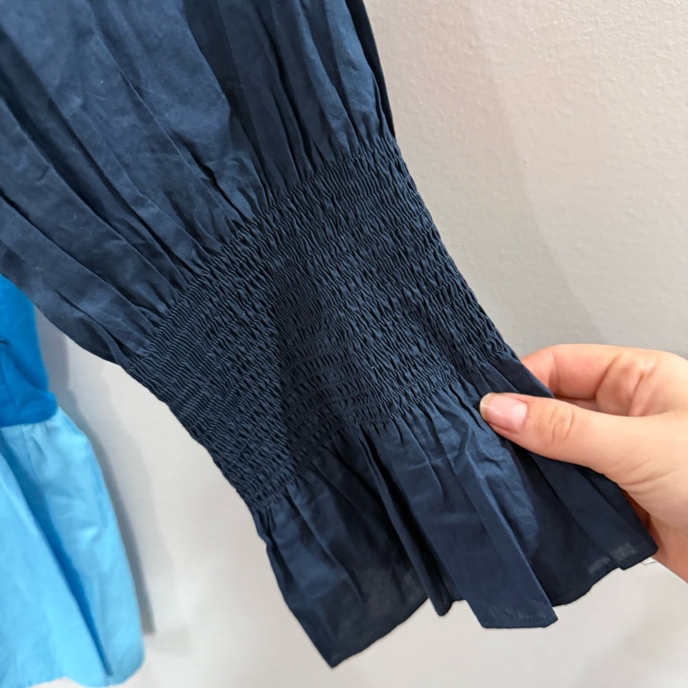 Figue Dress Bella Mini Tiered in Colorblock Blue - Picture 6 of 7